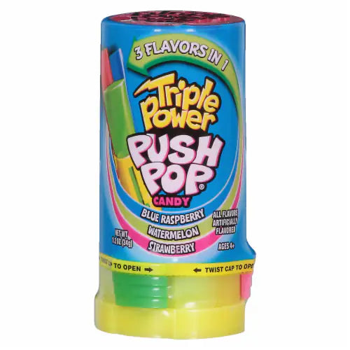 Topps Push Pops Suckers Essentials Pixie Candy Shoppe Triple Power