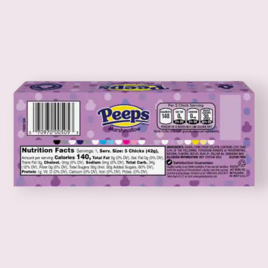 Peeps Purple Marshmallow Chicks 5ct Pixie Candy Shoppe