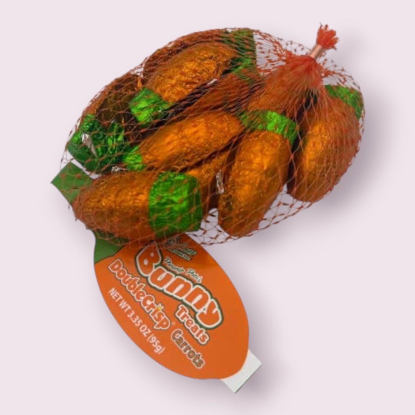 Foil Wrapped Double Crisp Bunnies, 3.35oz Mesh Bag