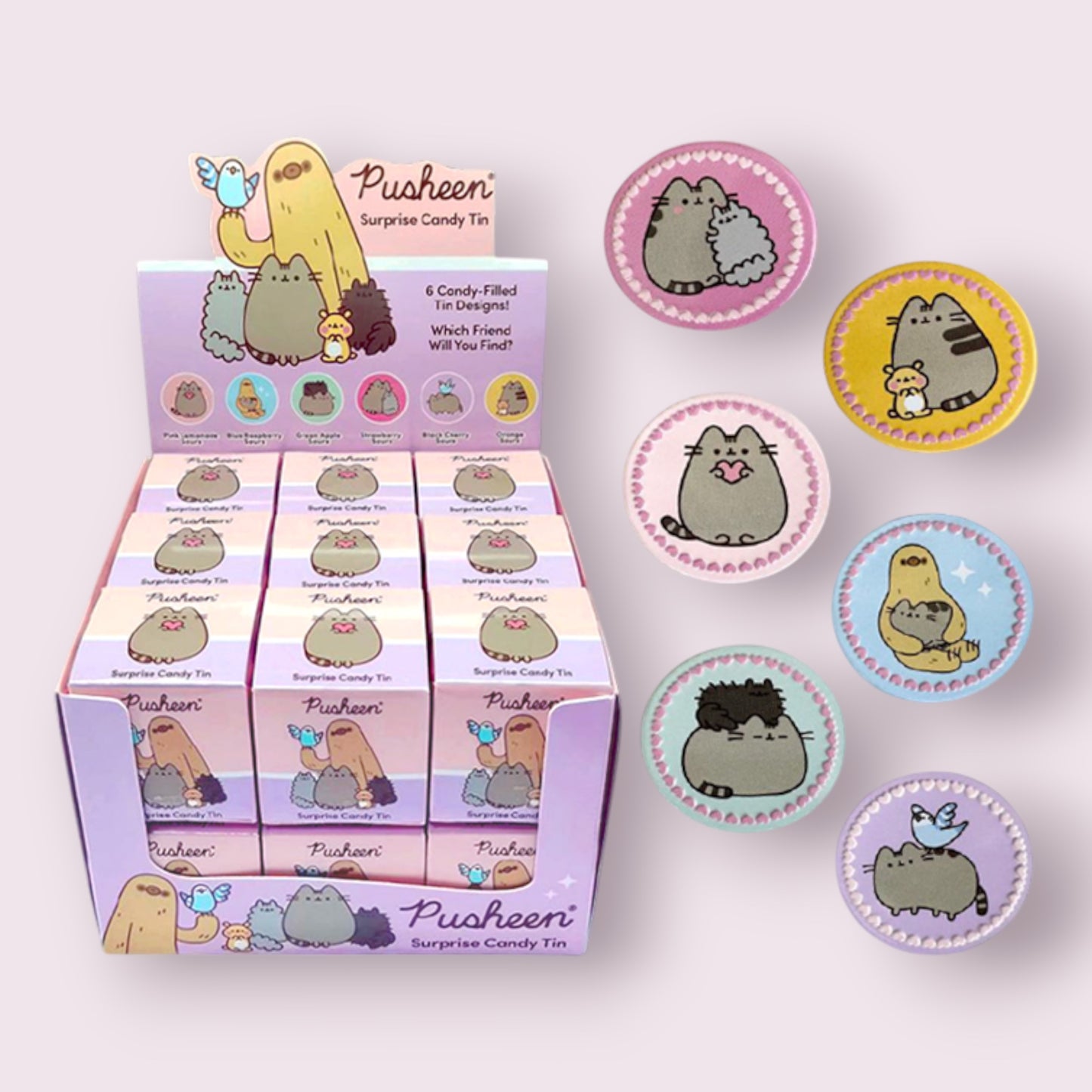 Boston America Pusheen Surprise Candy Tin Pixie Candy Shoppe