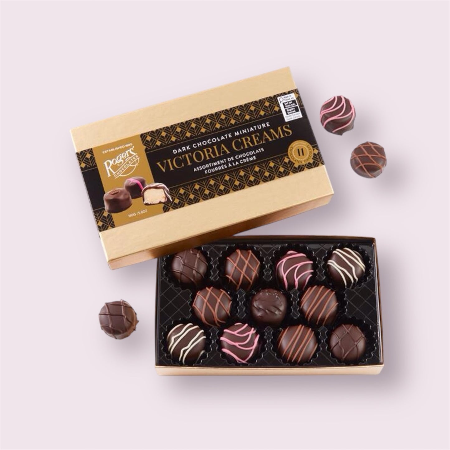 Roger’s Dark Chocolate Miniature Victoria Creams