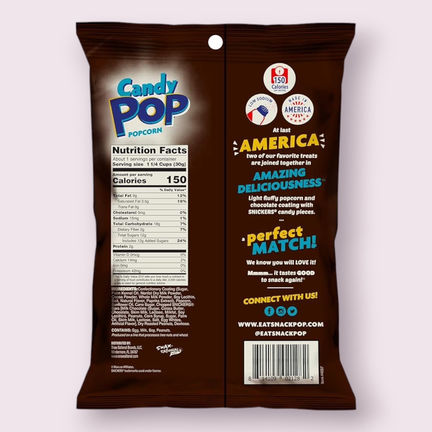 Candy Pop Snickers Popcorn Bag Pixie Candy Shoppe