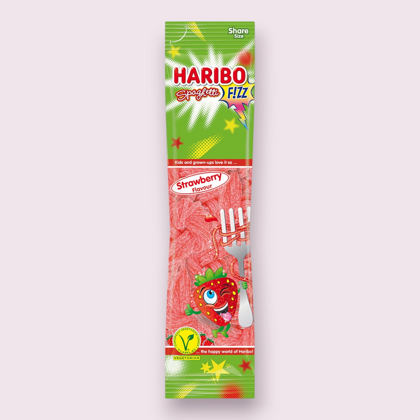 Haribo Spaghetti Fizz Strawberry Pixie Candy Shoppe
