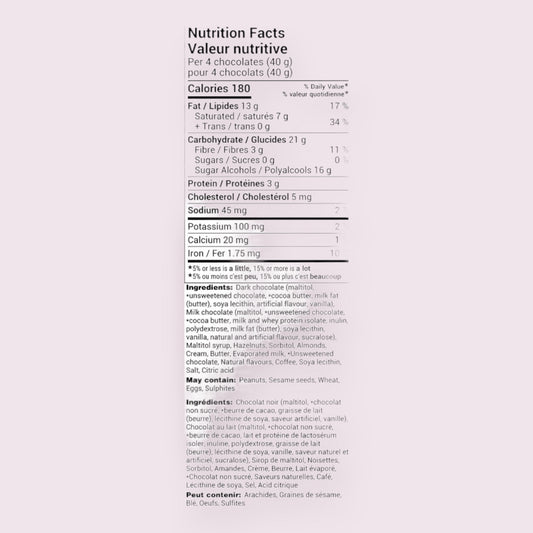 Roger's Chocolate No Sugar Added Assortment Box Chocolate Pixie Candy Shoppe