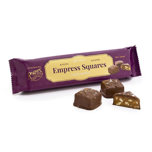Rogers Sea Salt Empress Squares 4pc Chocolate Pixie Candy Shop