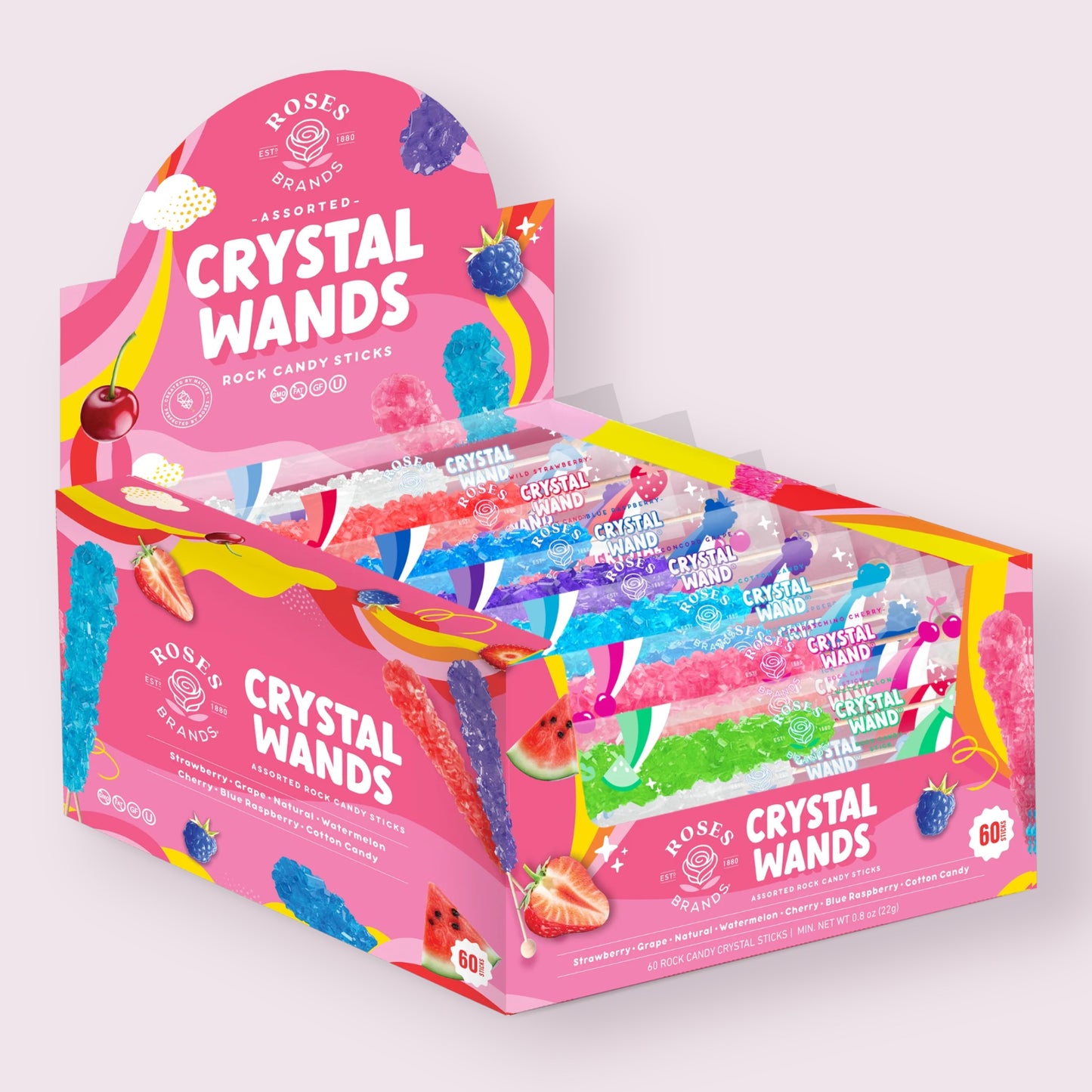 Roses Brands Crystal Wands Rock Candy Pixie Candy Shoppe