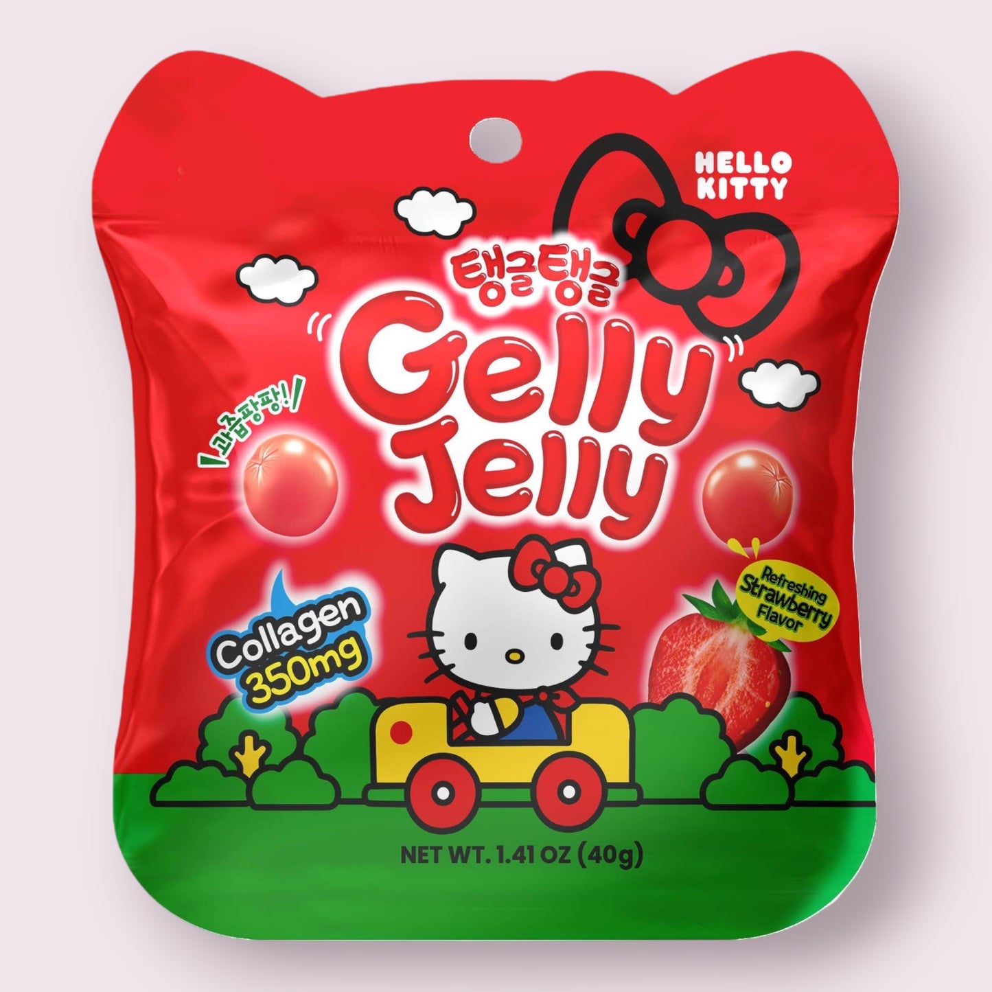 Hello Kitty Gelly Jelly Strawberry 1.41oz Grandpa Joe's Candy Shop
