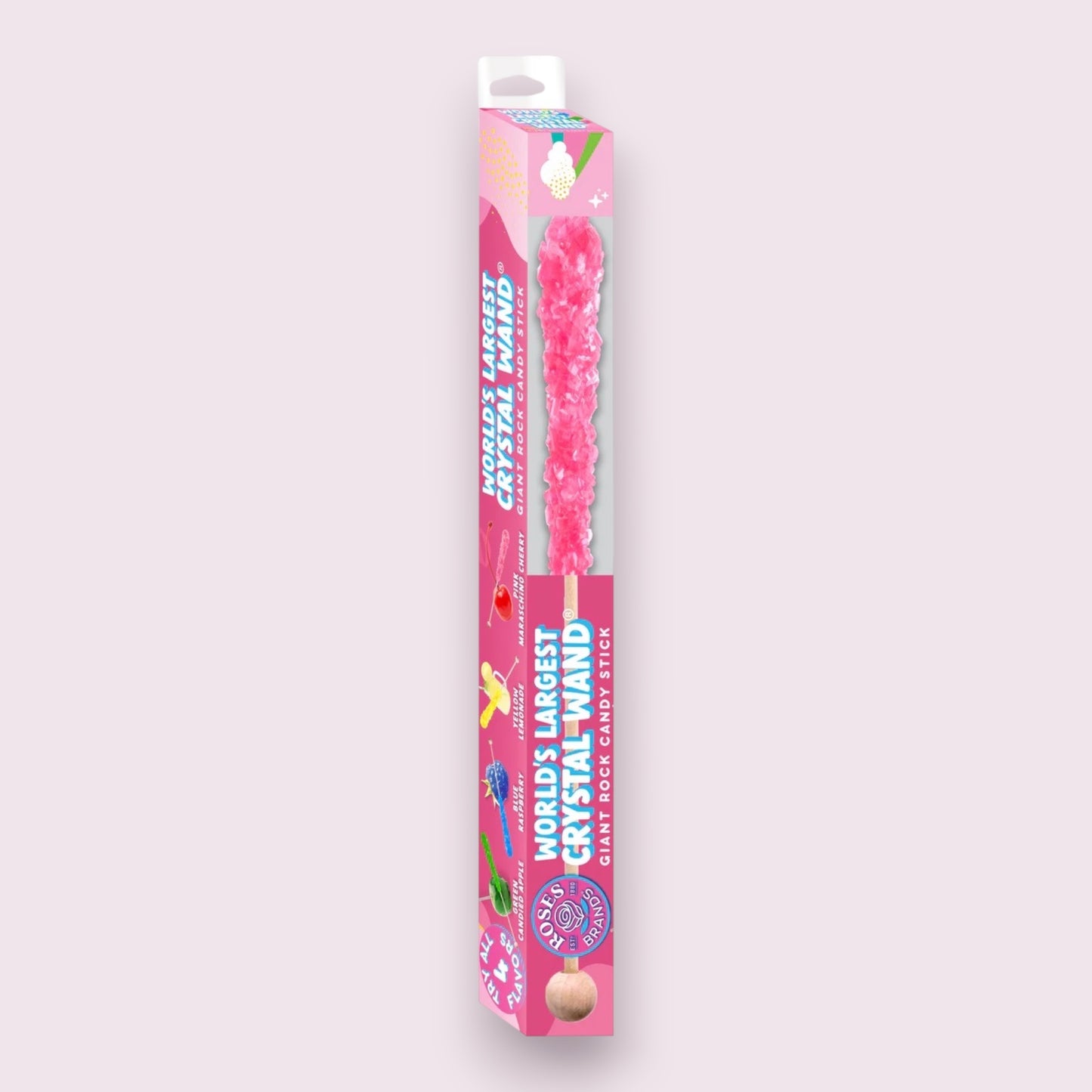 Roses World's Largest Crystal Wand, Giant Rock Candy Grandpa Joe's Candy Shop