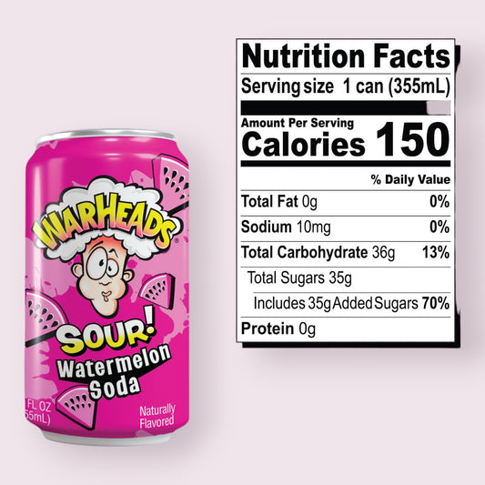 Warheads Soda Cans  Pixie Candy Shoppe