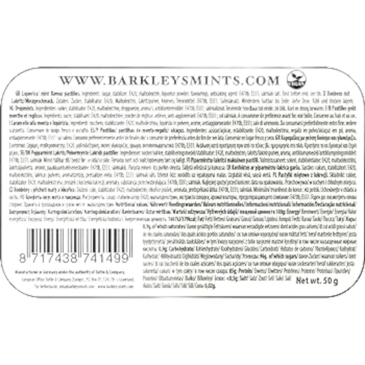 Barkleys Liquorice Mints Tin Candy Pixie Candy Shoppe