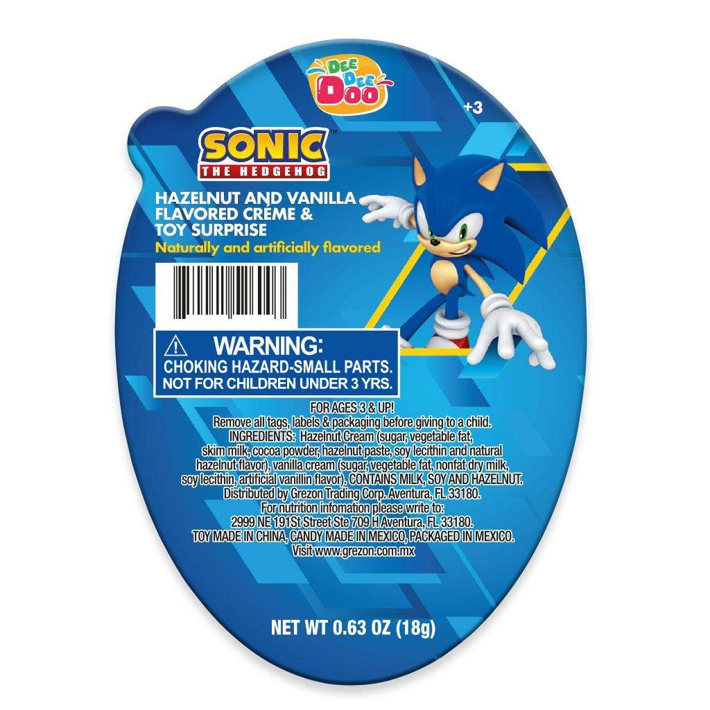 Dee Dee Doo Sonic The Hedgehog Hazelnut and Vanilla Creme Toy Surprise