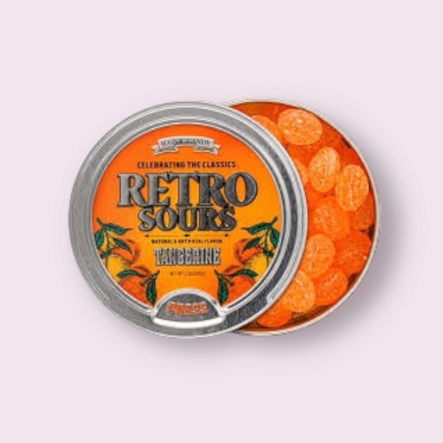 Retro Sours Tangerine Tin Pixie Candy Shoppe