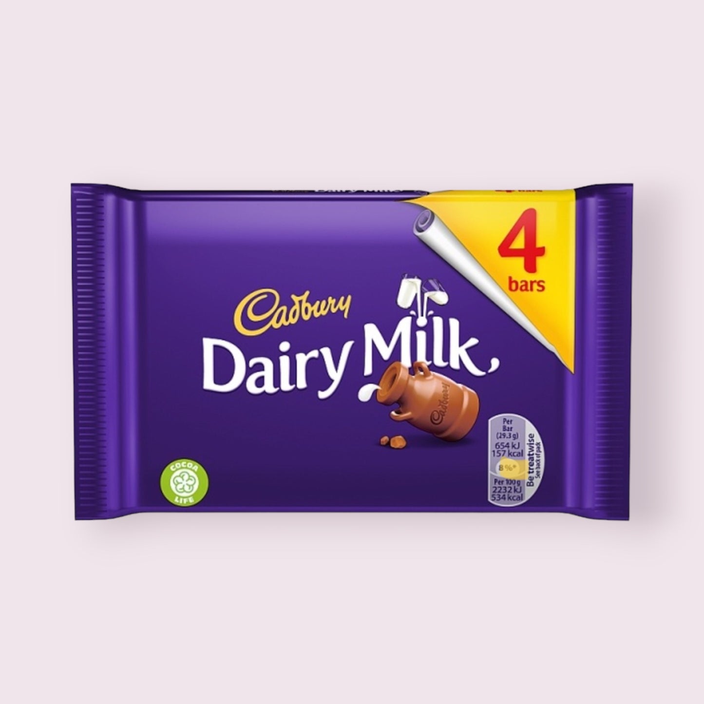 Cadbury Dairy Milk Bar 4 pack Pixie Candy Shoppe