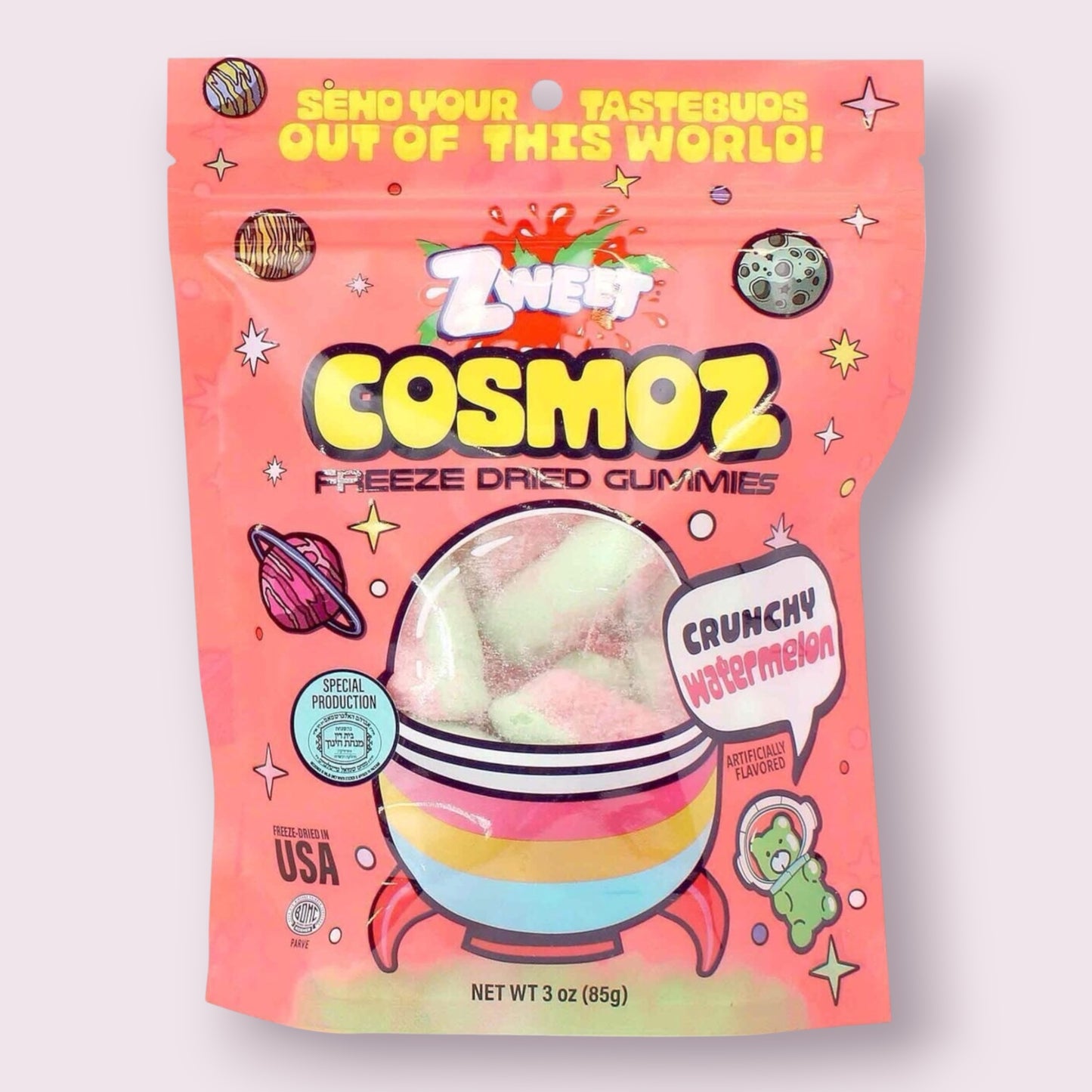 Zweet Cosmoz Freeze Dried Watermelon Gummy Pixie Candy Shoppe