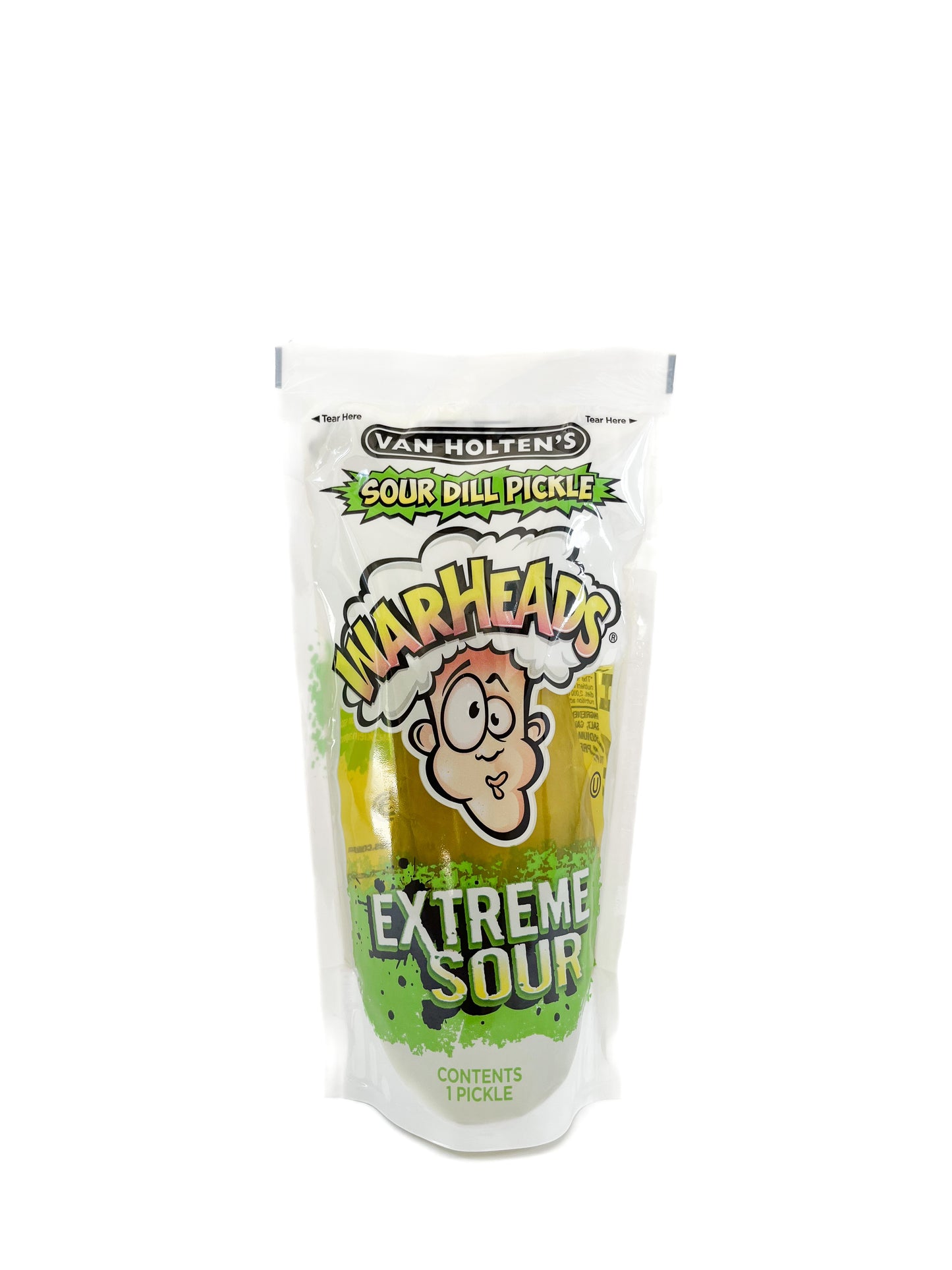 Van Holten’s Warheads Sour Dill Pickle Sour Pickle Pixie Candy Shoppe