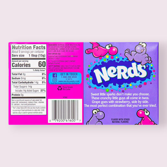 Wonka Nerds Grape & Strawberry Theatre Size Pixie Candy Shoppe