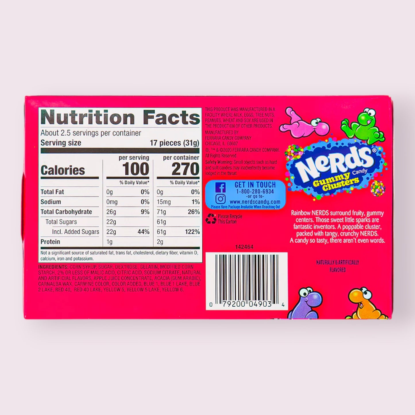 Wonka Nerds Rainbow Gummy Clusters Theatre Pixie Candy Shoppe