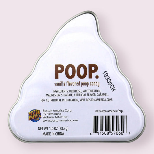 Boston America Vanilla Poop Candy Tins Pixie Candy Shop