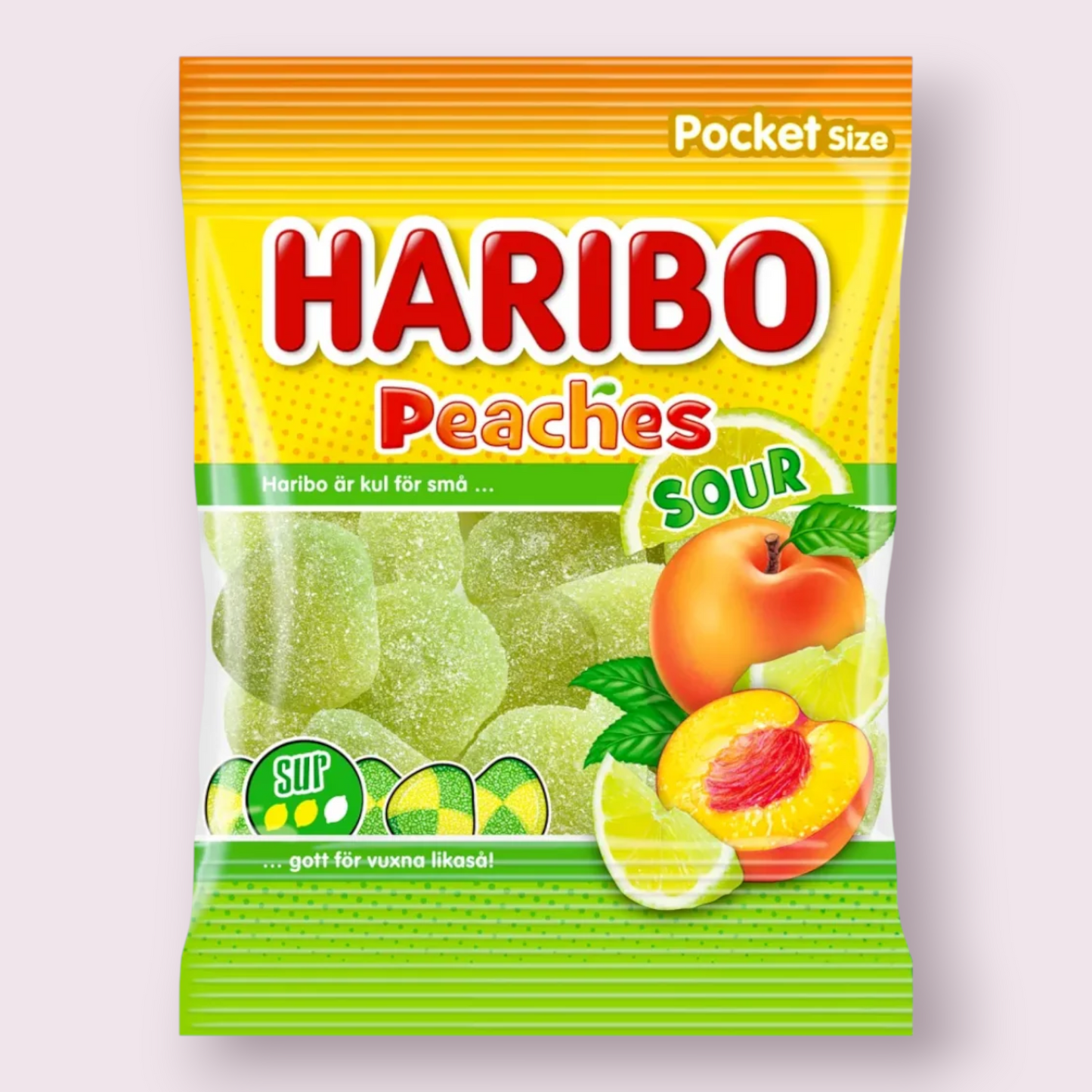 Haribo Sour Peaches Bag