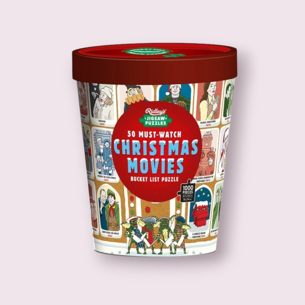 50 Must-Watch Christmas Movies Puzzle -1000 piece