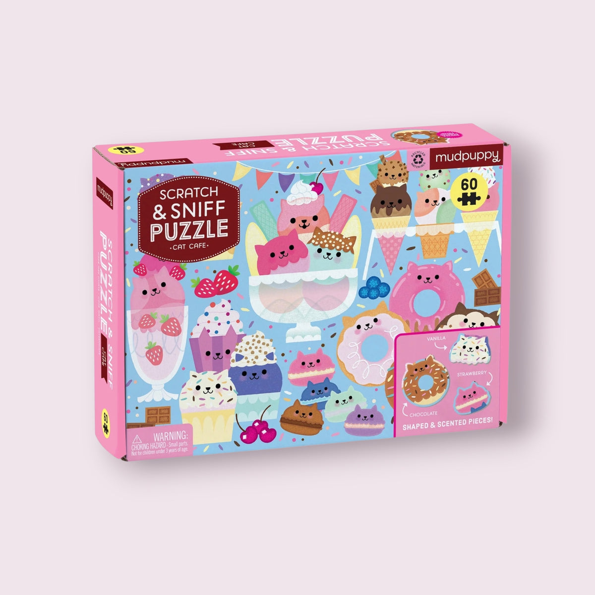 Scratch & Sniff Cat Cafe Puzzle 60 Piece