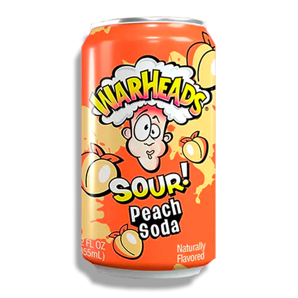 Warheads Soda Cans Pixie Candy Shoppe Sour peach