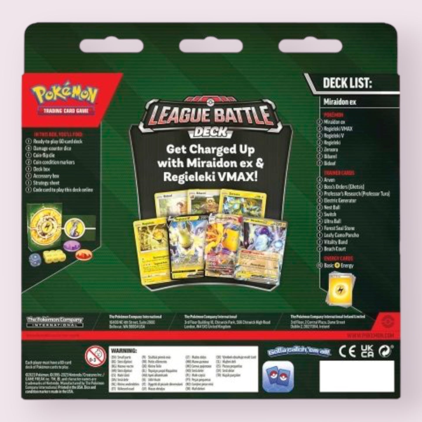 Pokémon League Battle Deck Miraidon EX Pixie Candy Shoppe