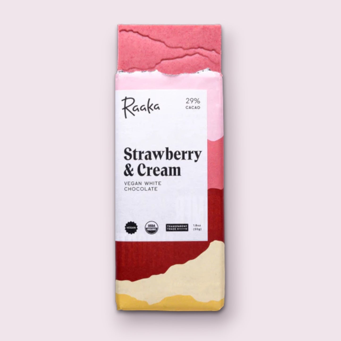 Raaka Strawberry and Cream bar Pixie Candy Shoppe