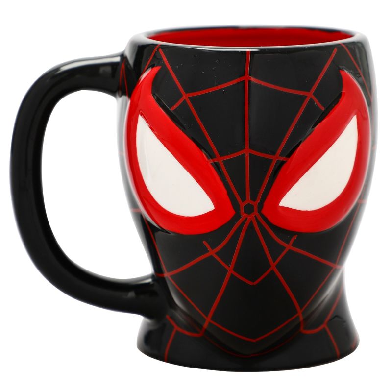 Spider-Man Black Sculpted Mug Pixie Candy Shoppe