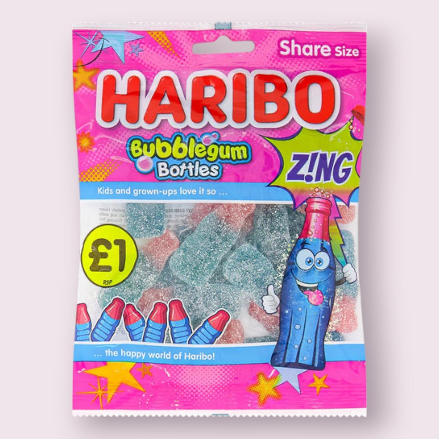 Haribo Bubblegum Bottles Bag Pixie Candy Shoppe