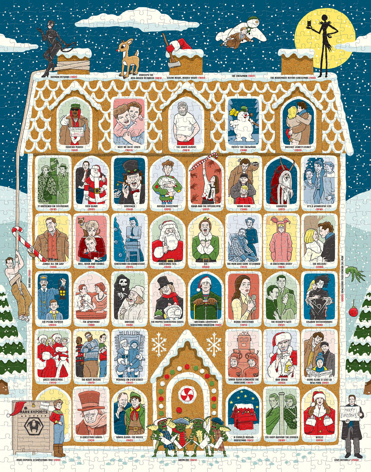 50 Must-Watch Christmas Movies Bucket List 1000-piece Jigsaw Puzzle Raincoast Distribution Group