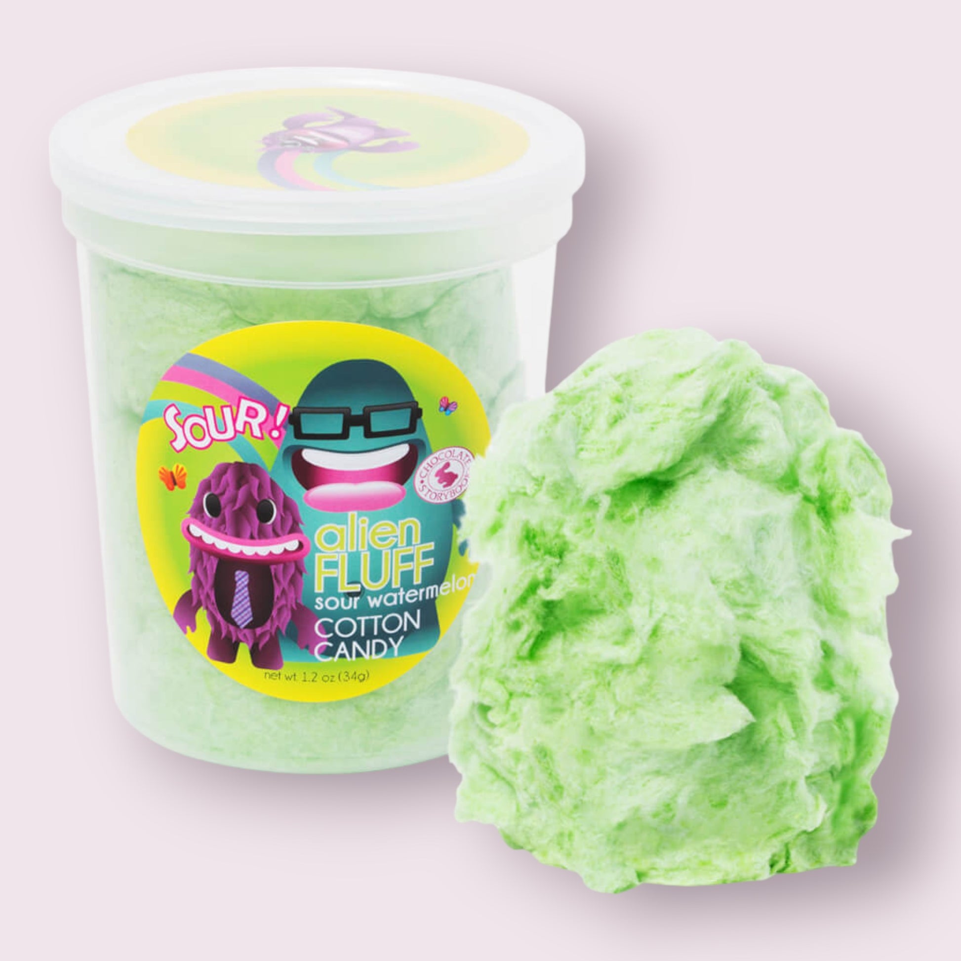 Alien Fluff Sour Watermelon Cotton Candy Pixie Candy Shoppe