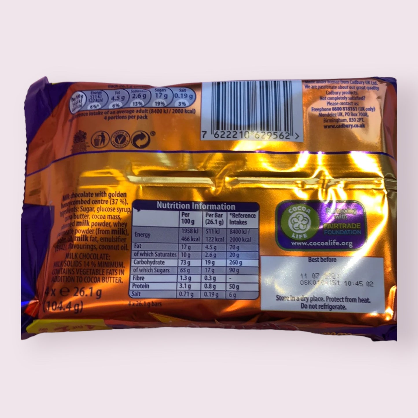 Cadbury Crunchy 4 Pack  Pixie Candy Shoppe