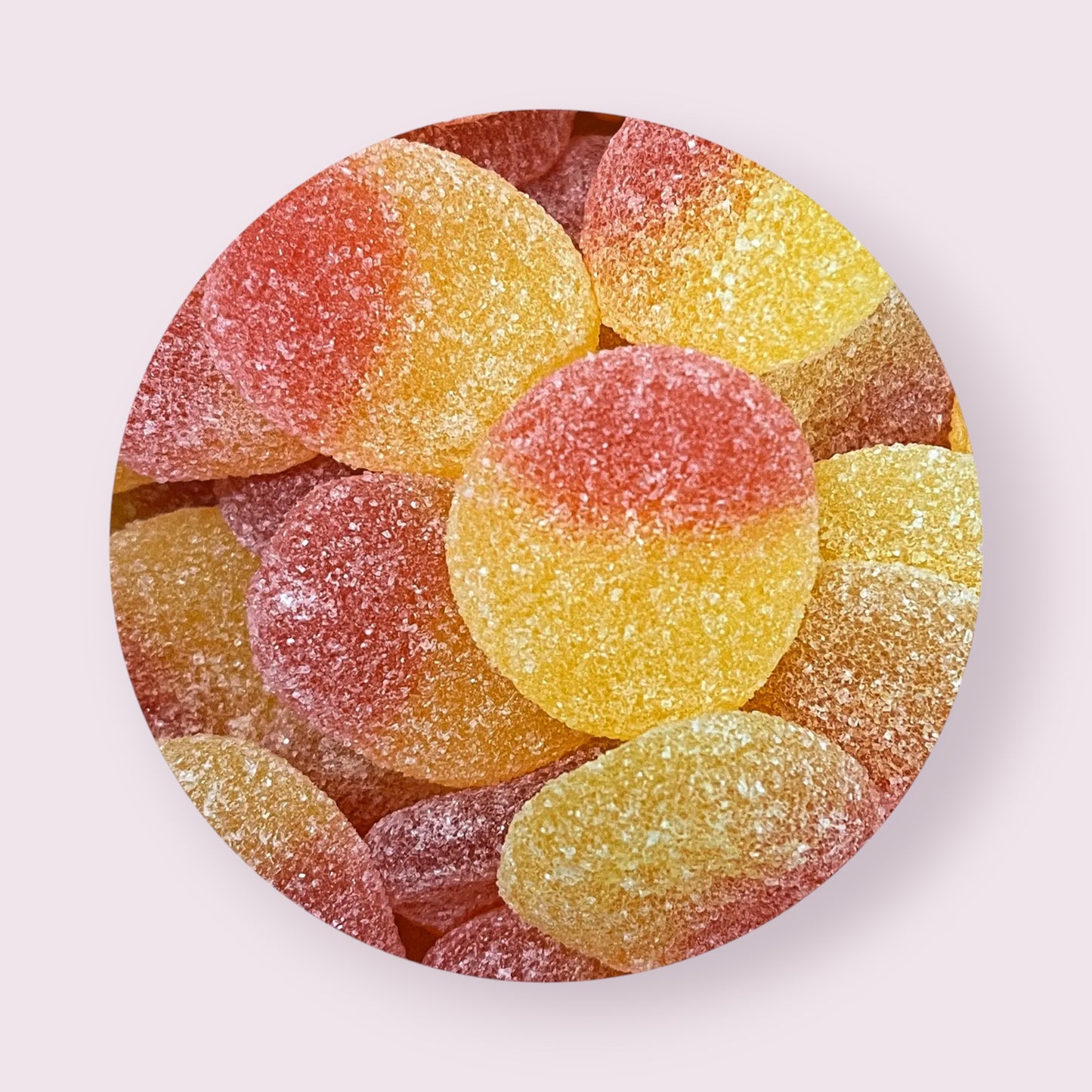 Fuzzy Peaches Gummies Pixie Candy Shoppe