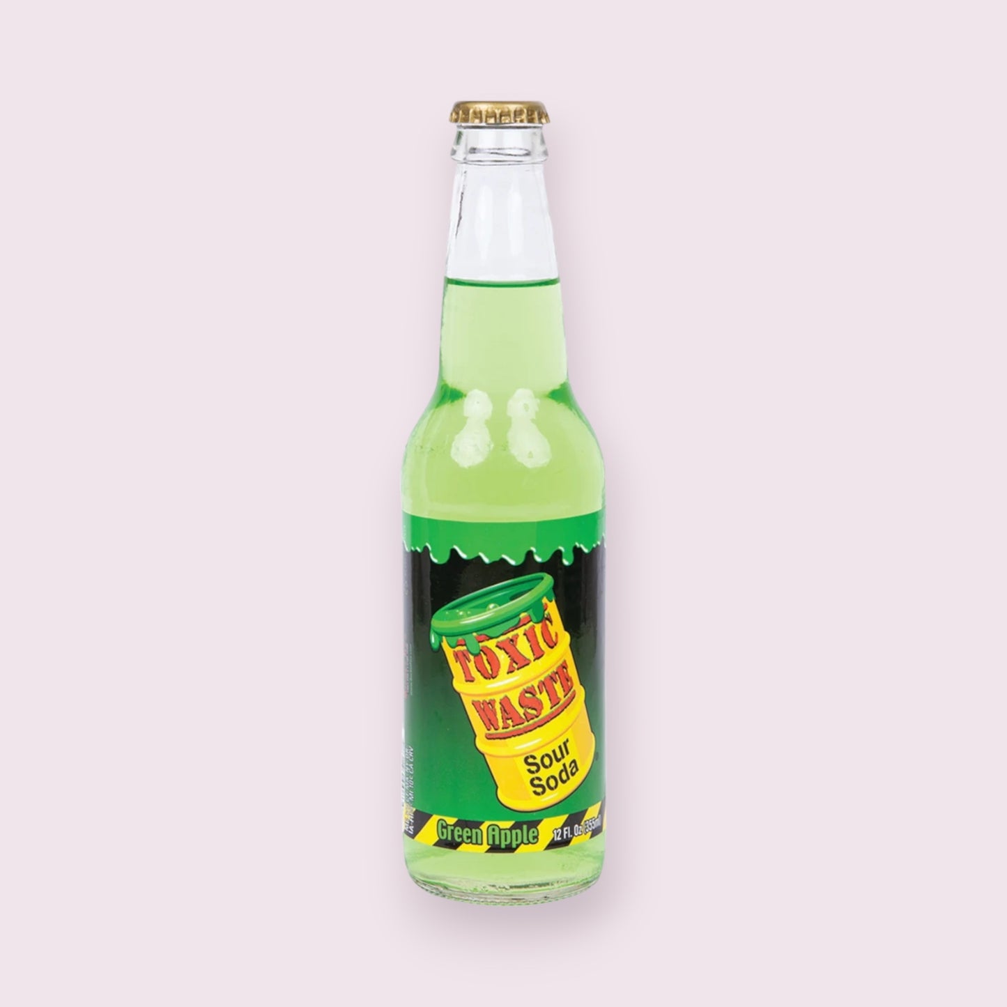 Toxic Waste Sour Soda Green Apple Soda Bottle Pixie Candy Shoppe