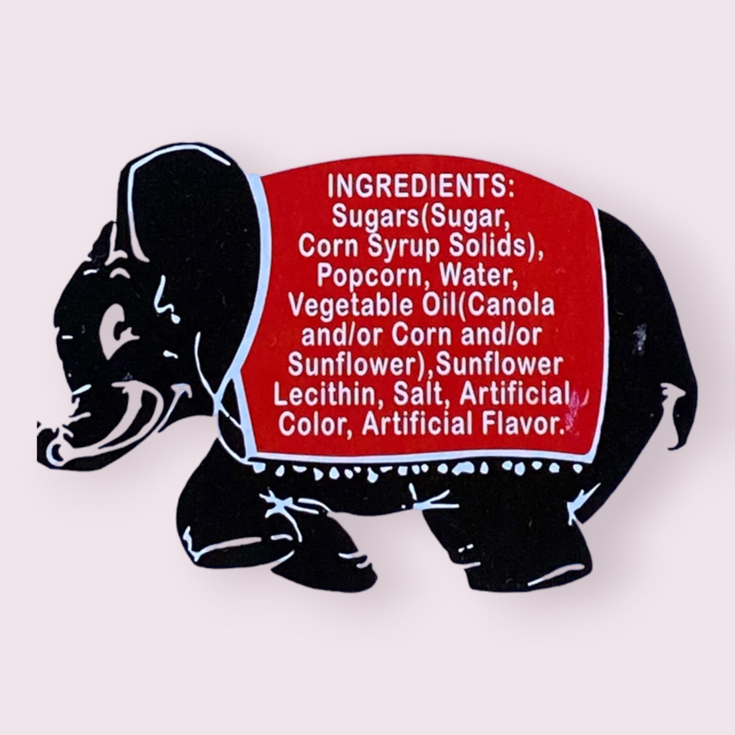 Lucky Elephant Pink Popcorn Box Retro Pixie Candy Shoppe