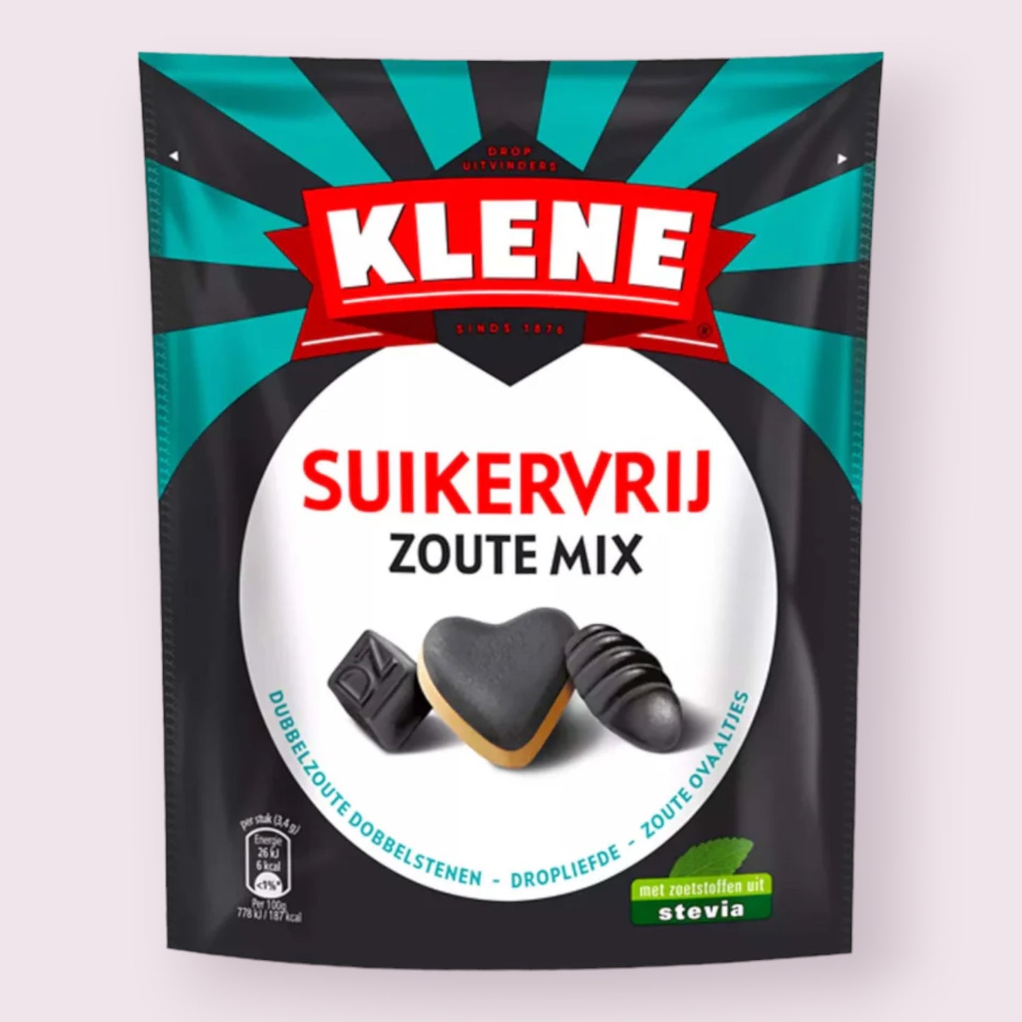 Klene Sugar Free Salty (ZOUTE) Licorice Mix Bag Pixie Candy Shoppe