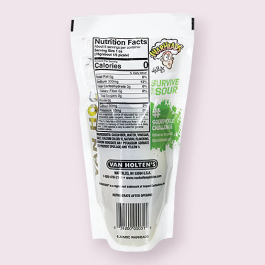 Van Holten’s Warheads Sour Dill Pickle Sour Pickle Pixie Candy Shoppe
