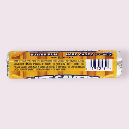 Butter Rum LifeSaver Rolls Retro Pixie Candy Shoppe
