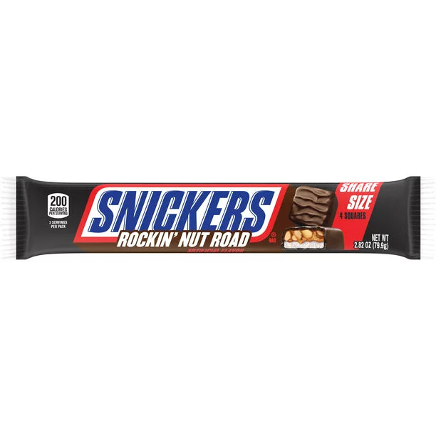 Snickers Rockin’ Nut Road Share Size