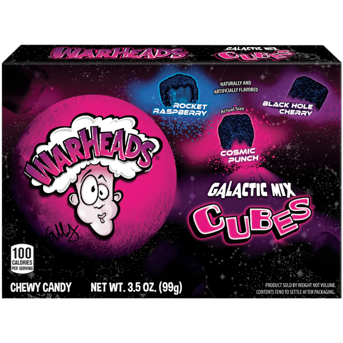 Warheads Galactic Cubes Theatre Box