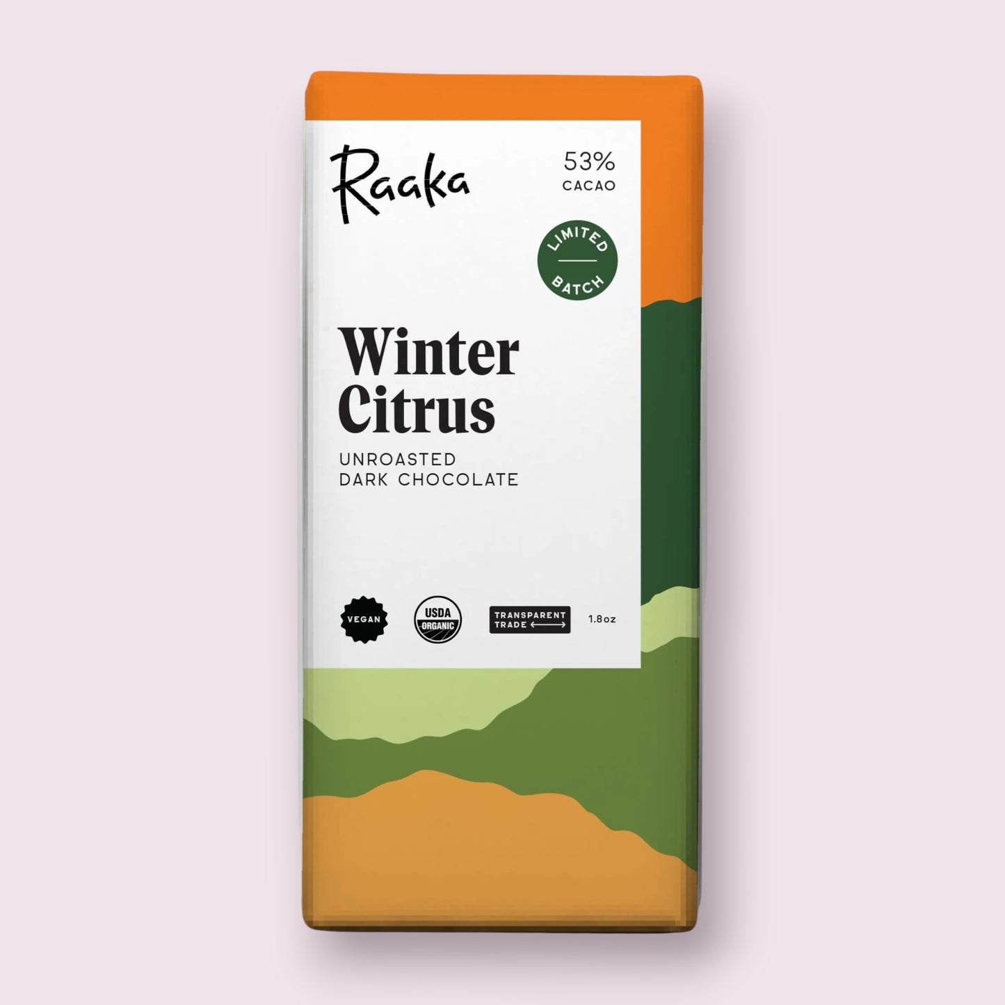 Raaka Winter Citrus Vegan Bar Pixie Candy Shoppe