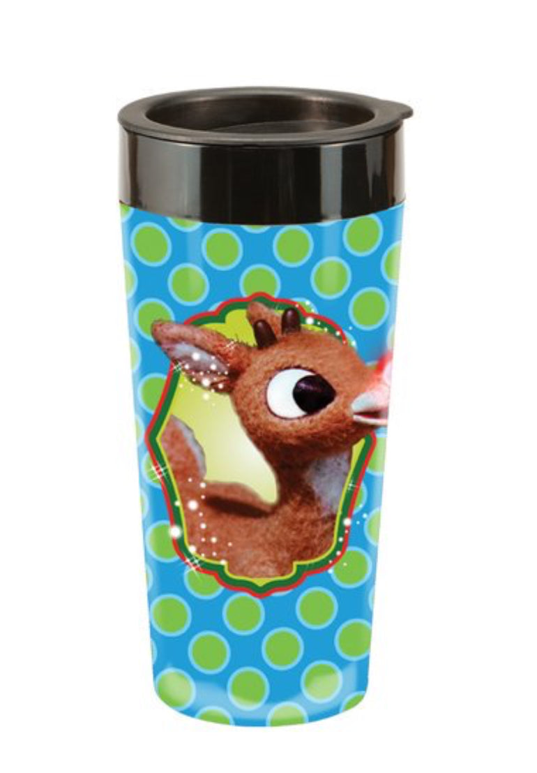 Rudolph Travel Mug Tumbler Pixie Candy Shoppe