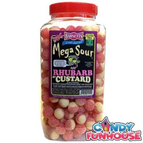 Barratt's Mega Sours Imported Pixie Candy Shoppe Rhubarb & Custard