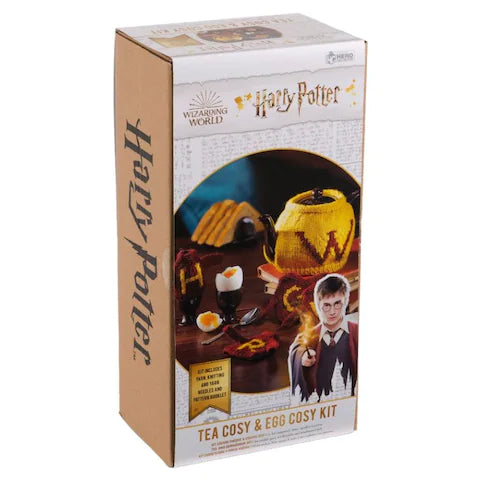 Harry Potter Knit It Yourself Kit Pixie Candy Shoppe Gryffindor tea cosy and egg cosy kit