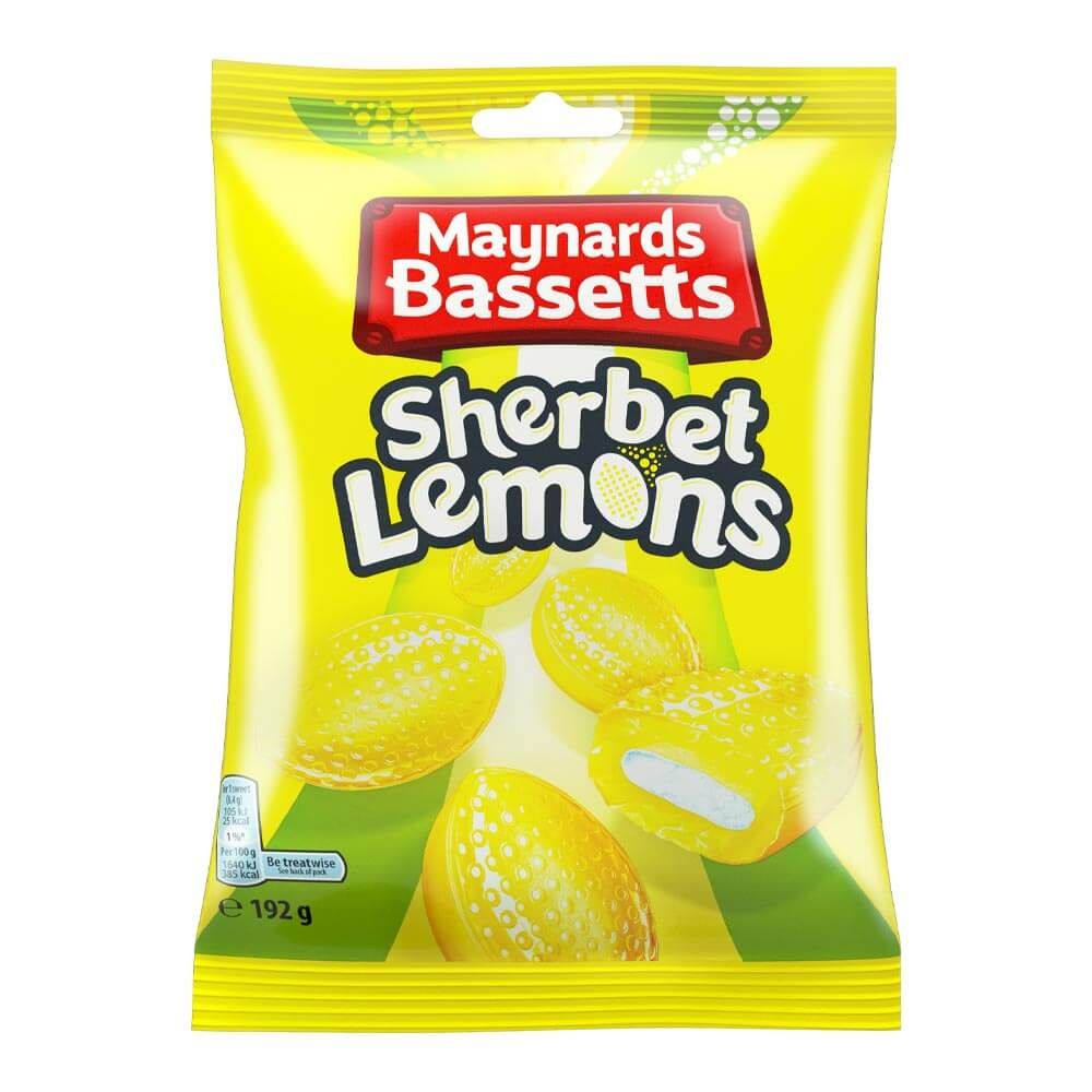 Maynards Bassetts Sherbet Lemons Bag British Pixie Candy Shoppe