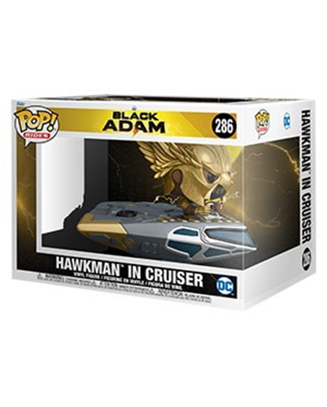 POP! Rides Super Deluxe Black Adam Hawkman In Cruiser Pixie Candy Shoppe