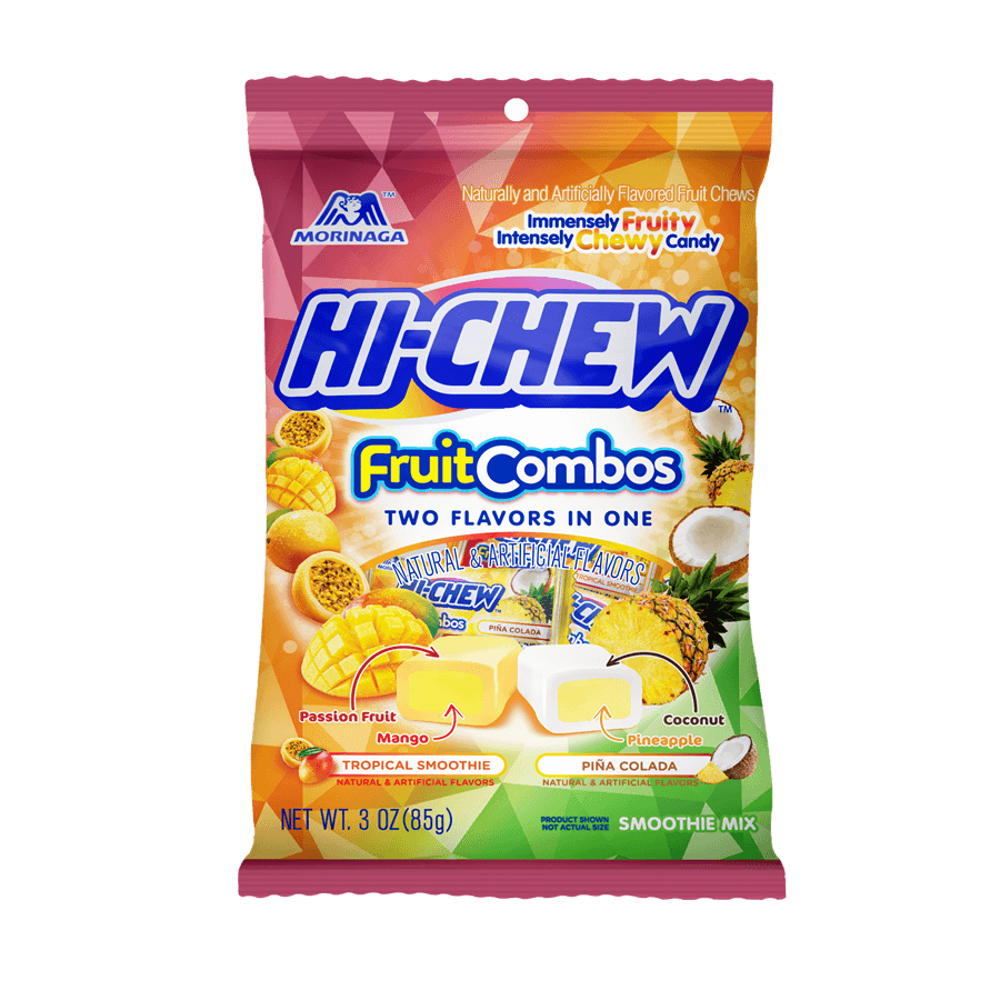 Hi- Chew Bags Assorted Bags Essentials Pixie Candy Shoppe Tropical Smoothie & Pina colada Combo