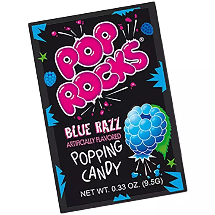 Pop Rocks Packs Retro Pixie Candy Shop blue raspberry
