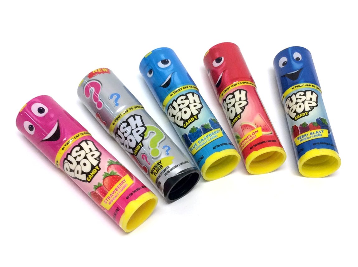 Topps Push Pops Suckers Essentials Pixie Candy Shoppe Regular